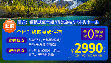 遇見稻城亞丁：簡約風旅游海報設計指南